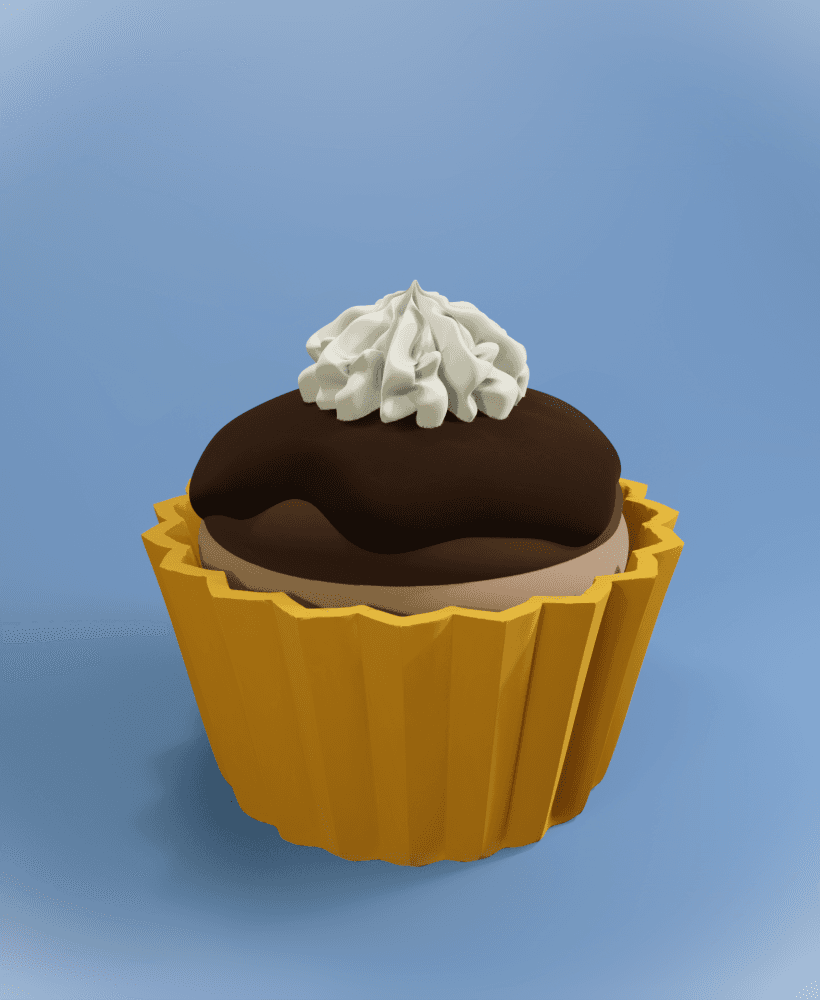 Cupcake Clicker -Glaze Fluff 3d model