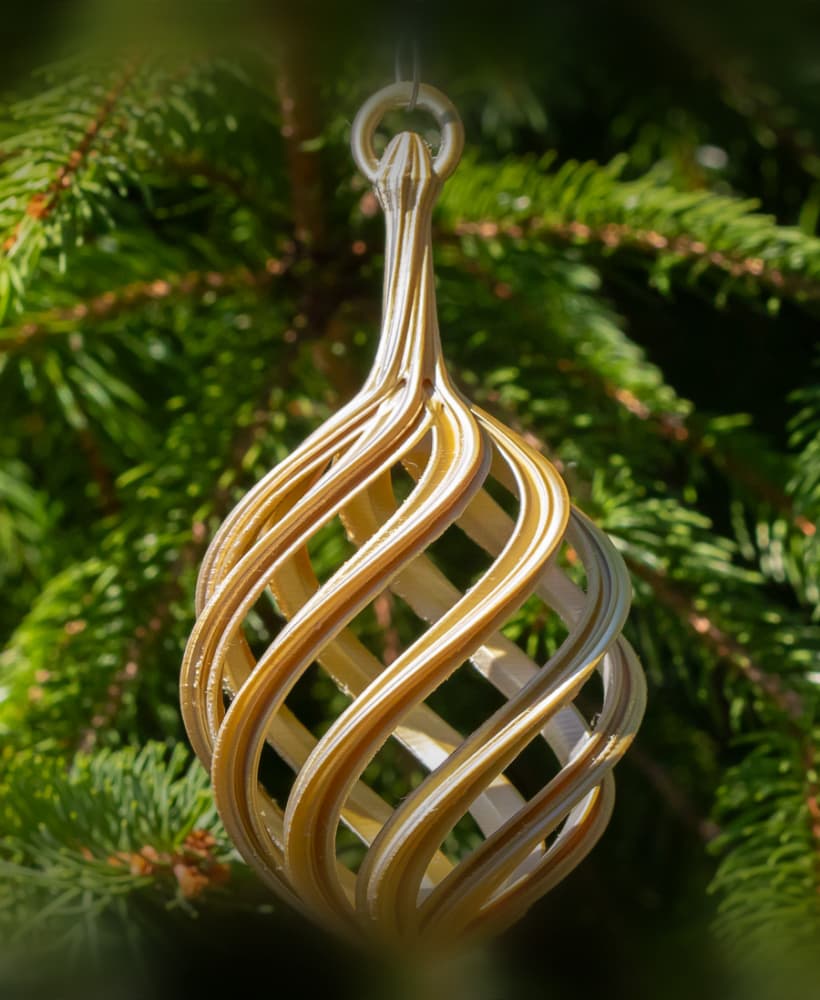 Spiral Christmas Bulb 2024 3d model