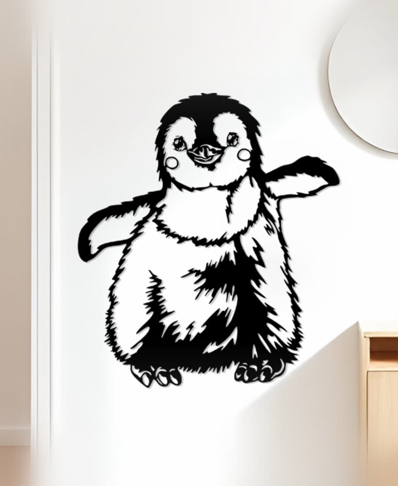Penguin Wall Art, Wall Decor, Home Decor 3d model