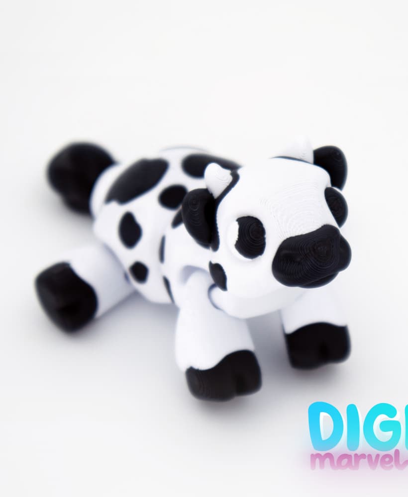 Baby Cow Flexi + Keychain 3d model