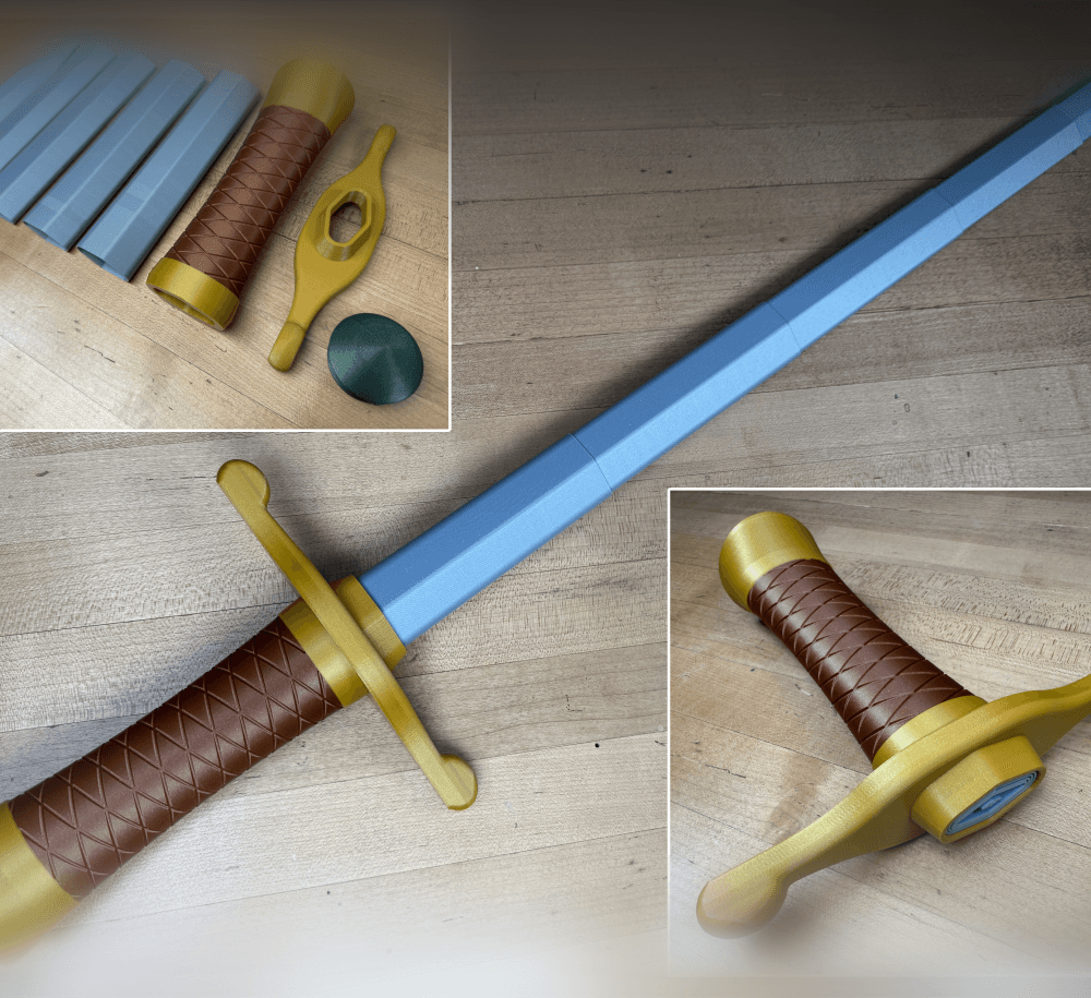 Collapsing Z-Sword 3d model