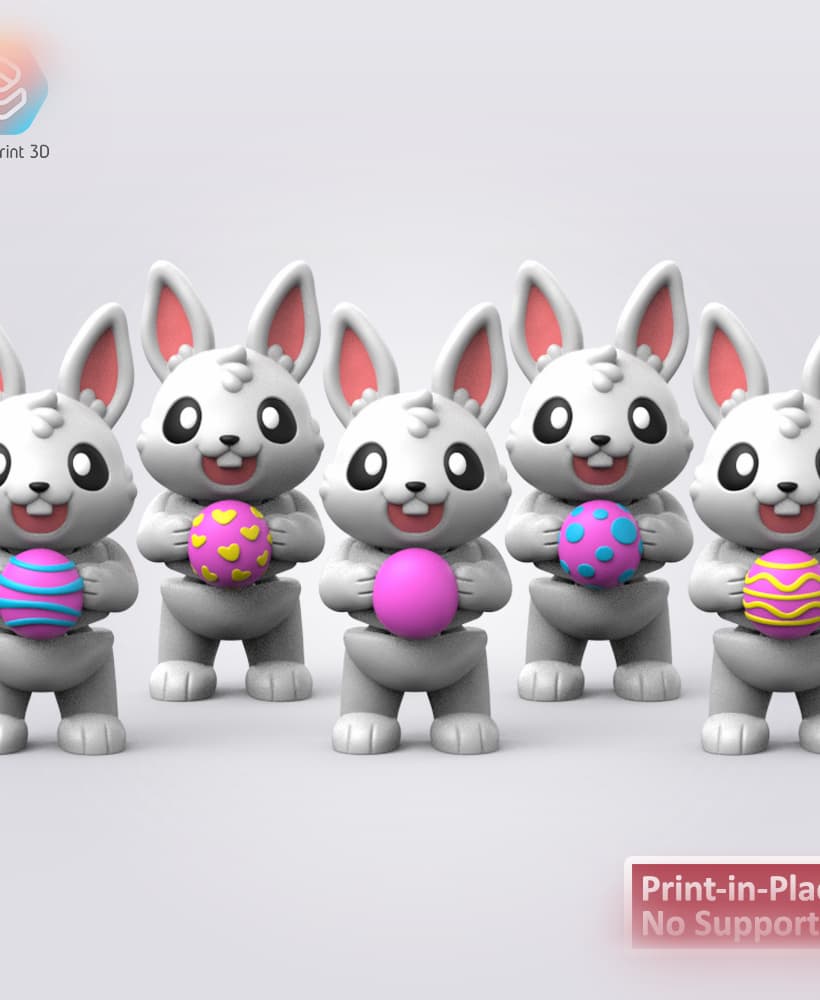 Easter Day Flexi Rabbit 3d model