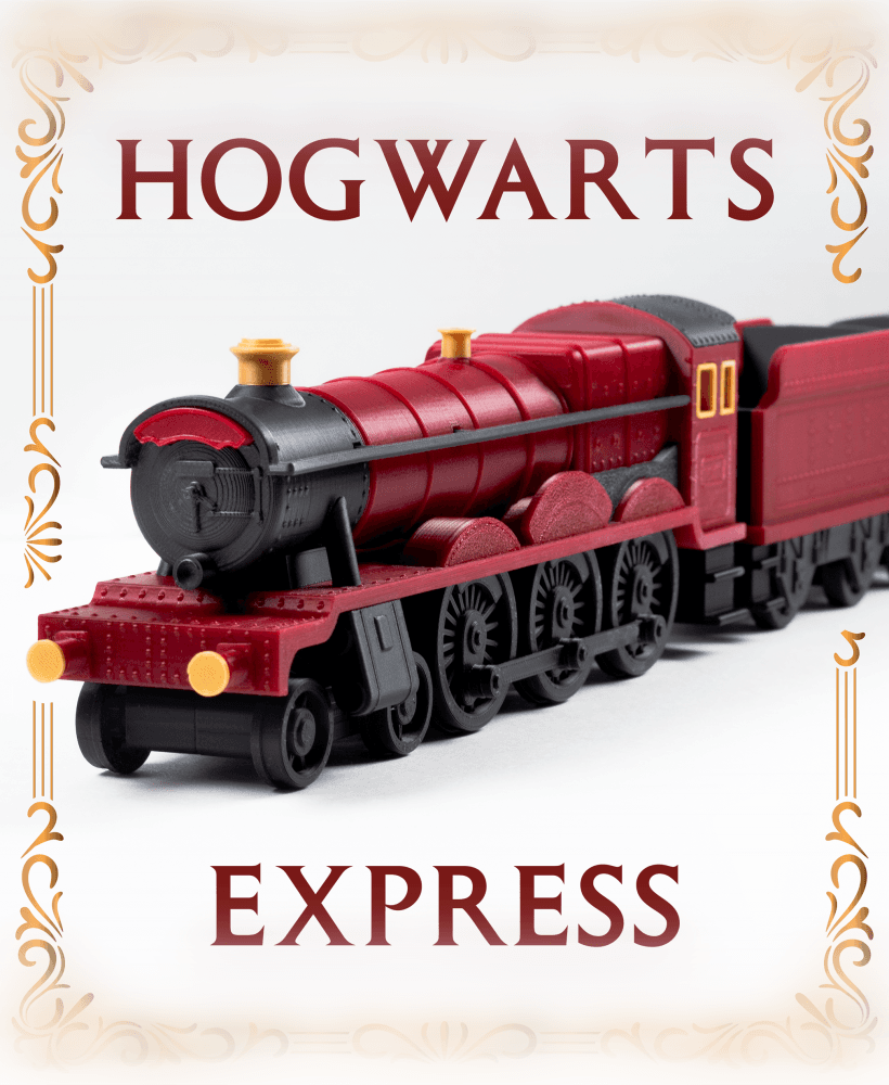 Hogwarts Express - Harry Potter Train - Fan Art - No Supports, No AMS 3d model