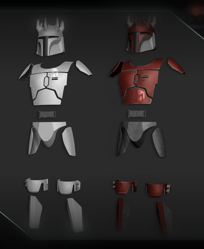 Mandalorian Supercommando armor parts 3d model