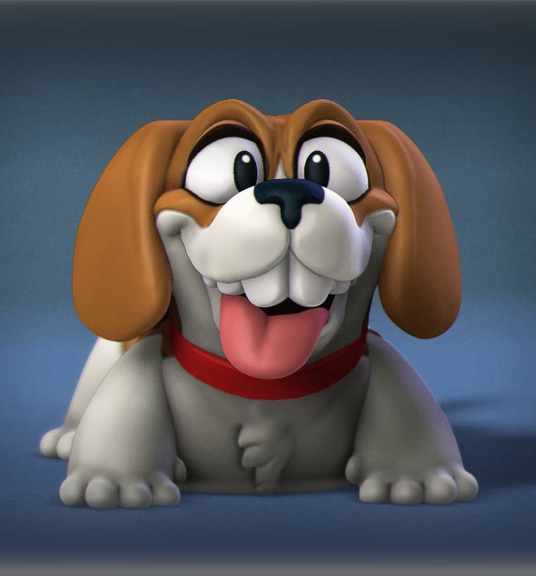 Happy Dogs Beagle 3d model