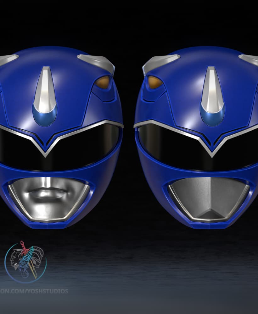 OG Blue Helmet 3D Printer STL File 3d model