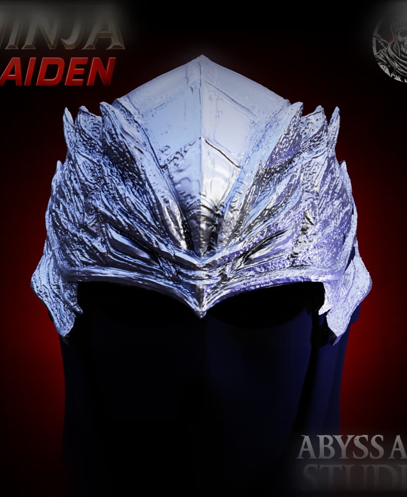 REN HAYABUSA ARMOR HOOD life size cosplay - Ninja Gaiden Fan Art 3d model