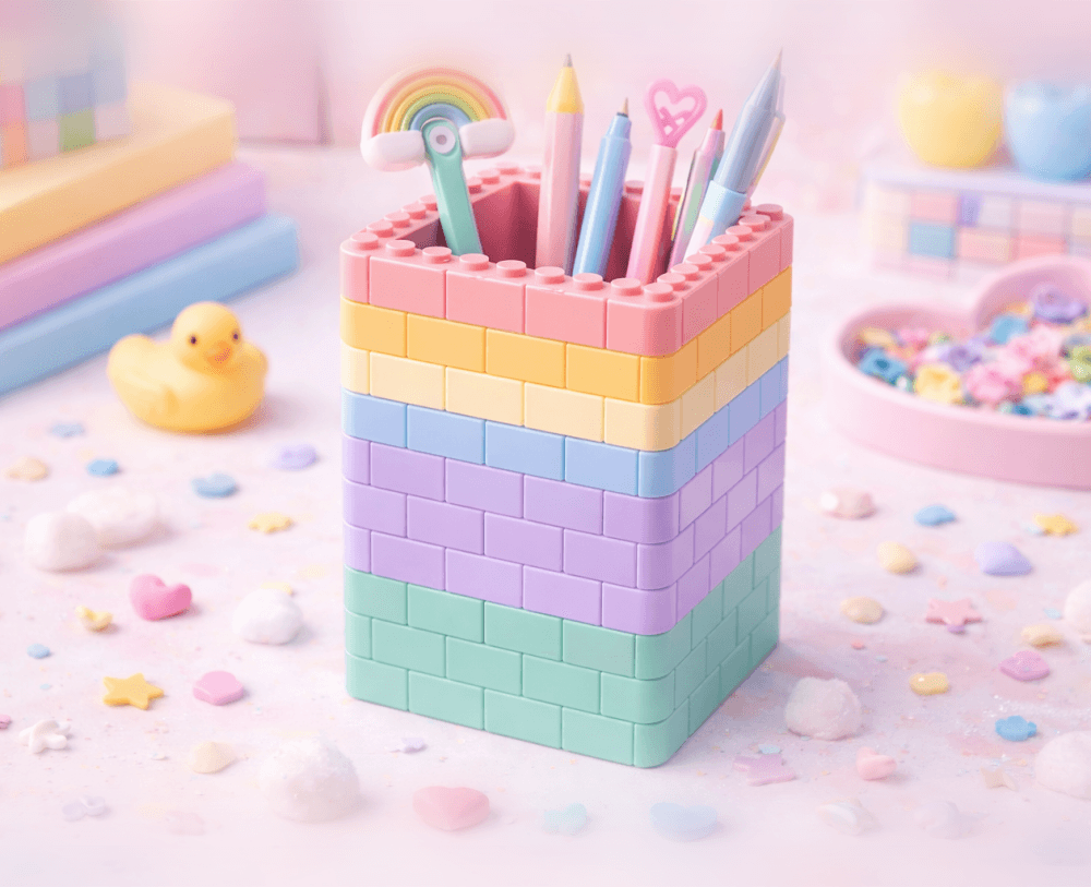 Building Bricks Pen Holder.stl 3d model