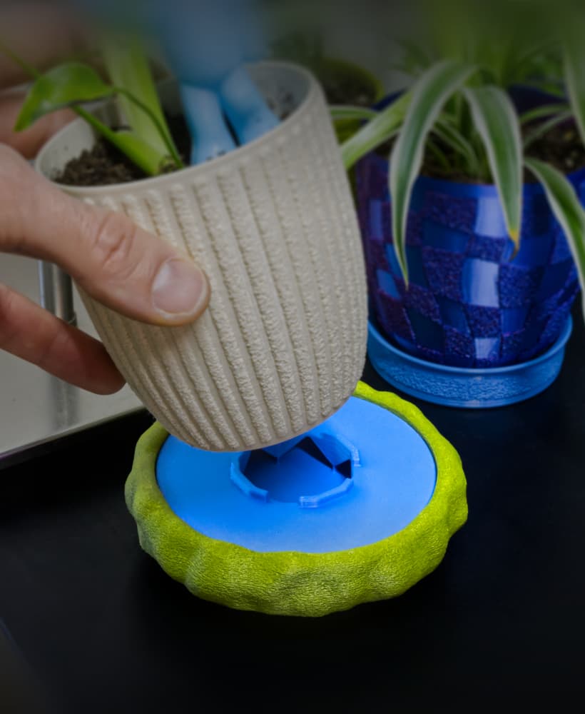 Moss Dish/Frame for 100mm Chunky Puck Drip Tray 3d model