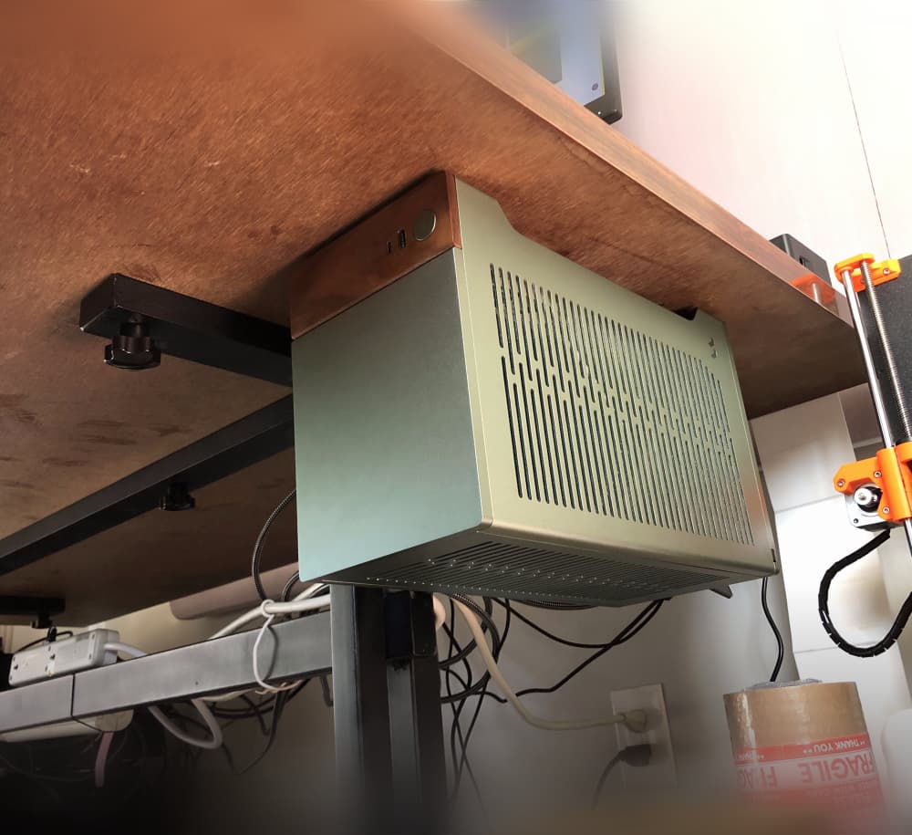 Under Desk Mounting Cleats for Fractal Terra 3d model