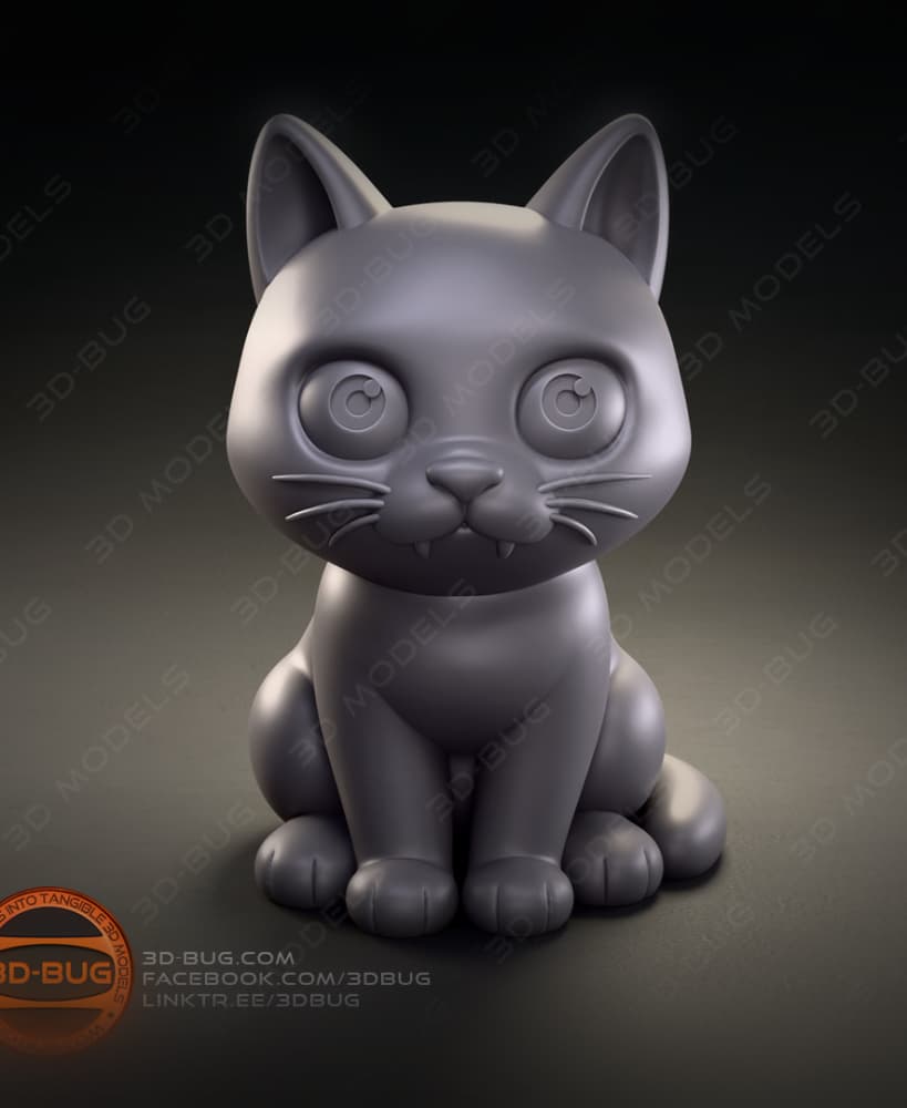 Stylized adorable Cute Kitty 3d model