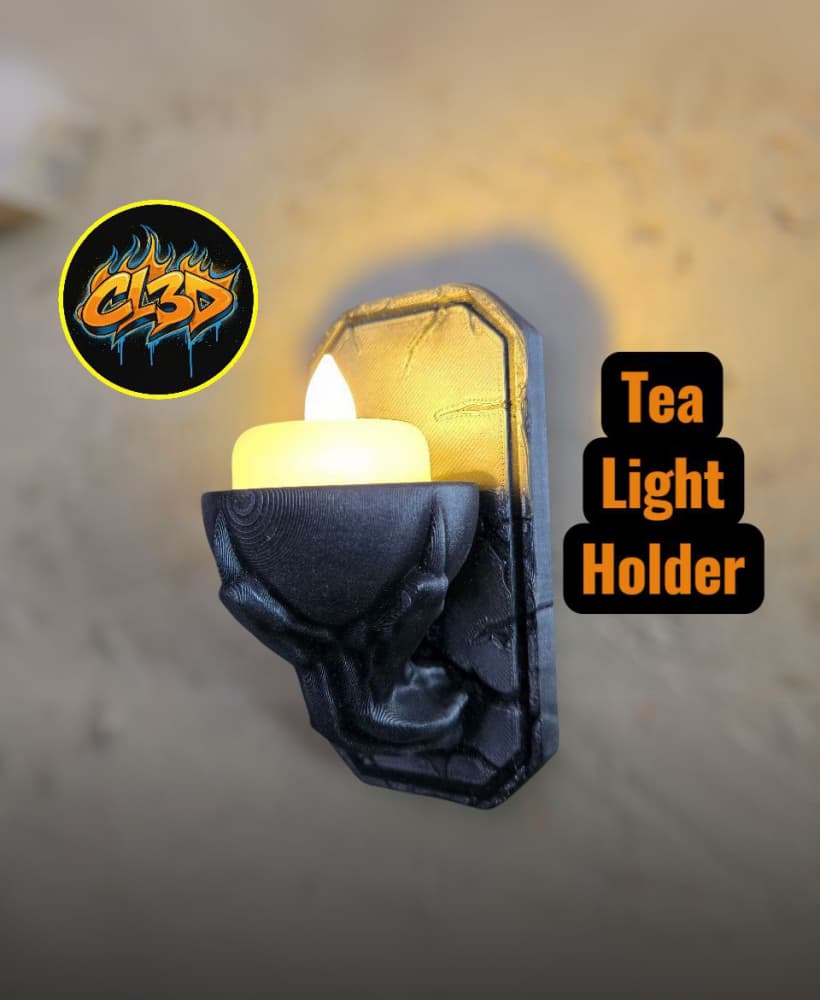 Wall Mounted Claw LED Tea Light Holder 3d model