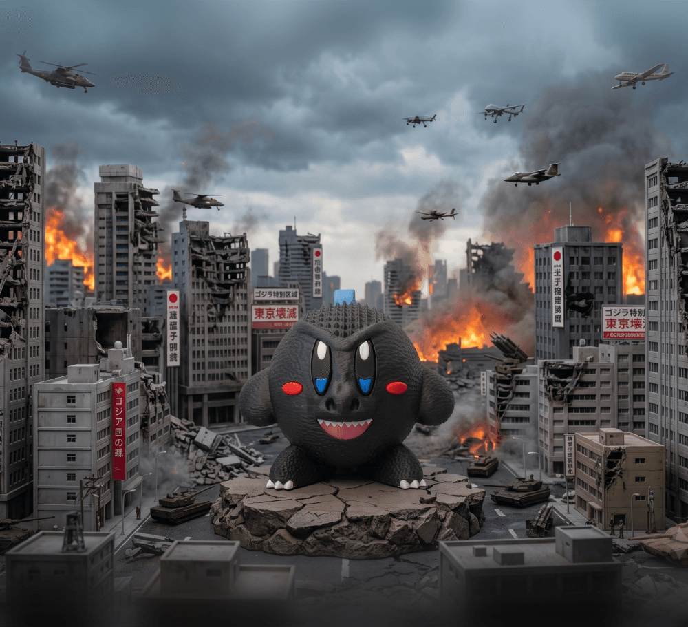 KIRBY GODZILLA 3d model