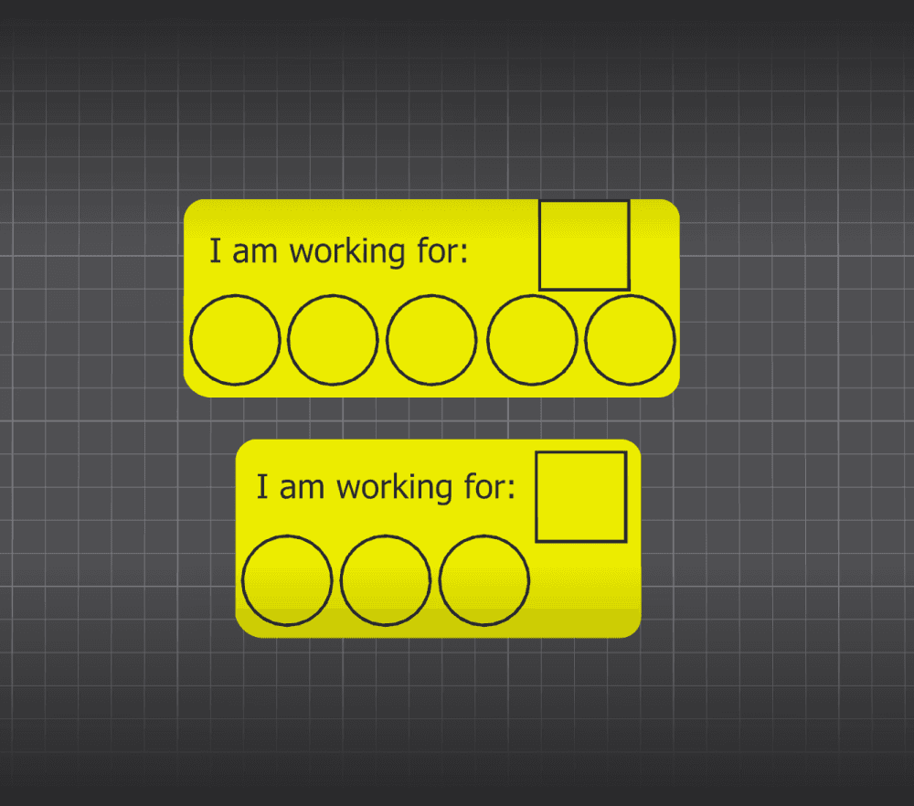 Student reward cards 3d model