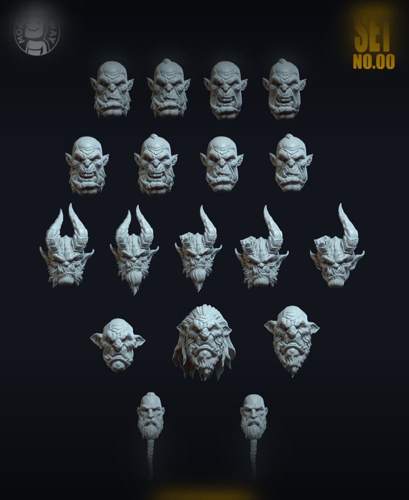 Head Pack SET.00 3d model