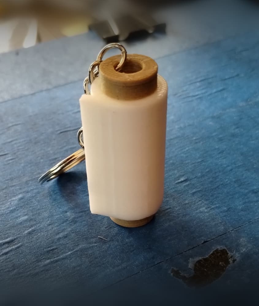 Stretch Roll Keychain - No Multicolor System 3d model