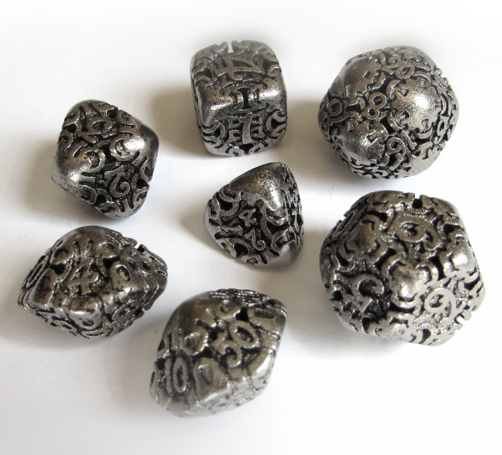 Art Nouveau Dice Set with Decader 3d model