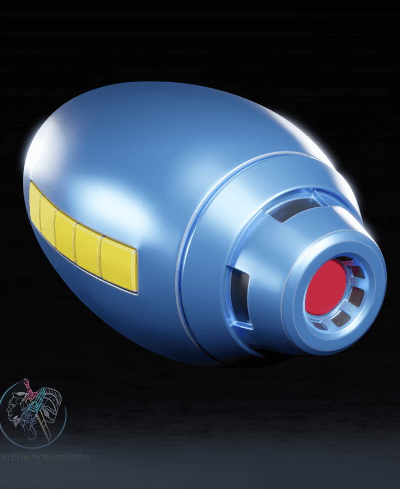 Mega Man Blaster 3D Printer STL File 3d model