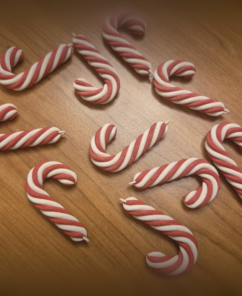 Candy Cane ornamet decoration 3d model