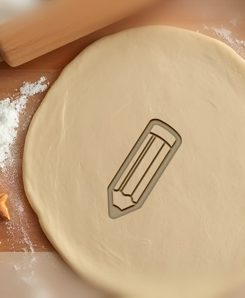 Pencil Cookie Cutter, Biscuit Cutter 3d model