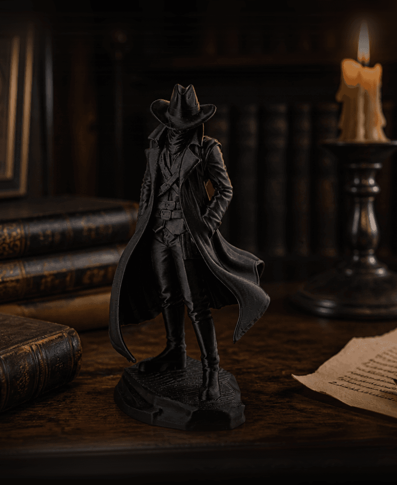 Noir Nomad - Mysterious Adventurer Figurine 3d model