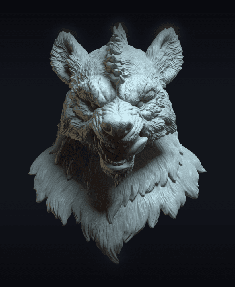 Talon v2 Action Figure Head 3d model