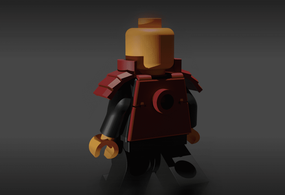 lego senju armor 3d model