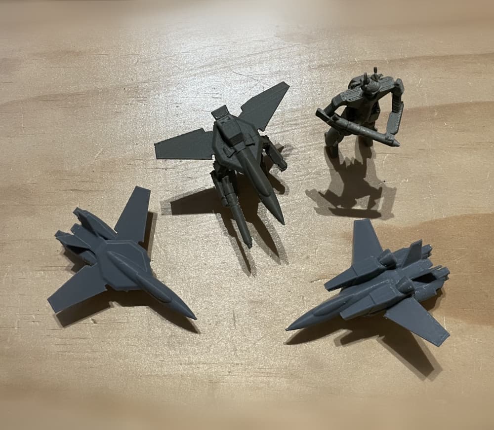 VF-1 Valkyrie and VF-1S Strike Valkyrie 3d model