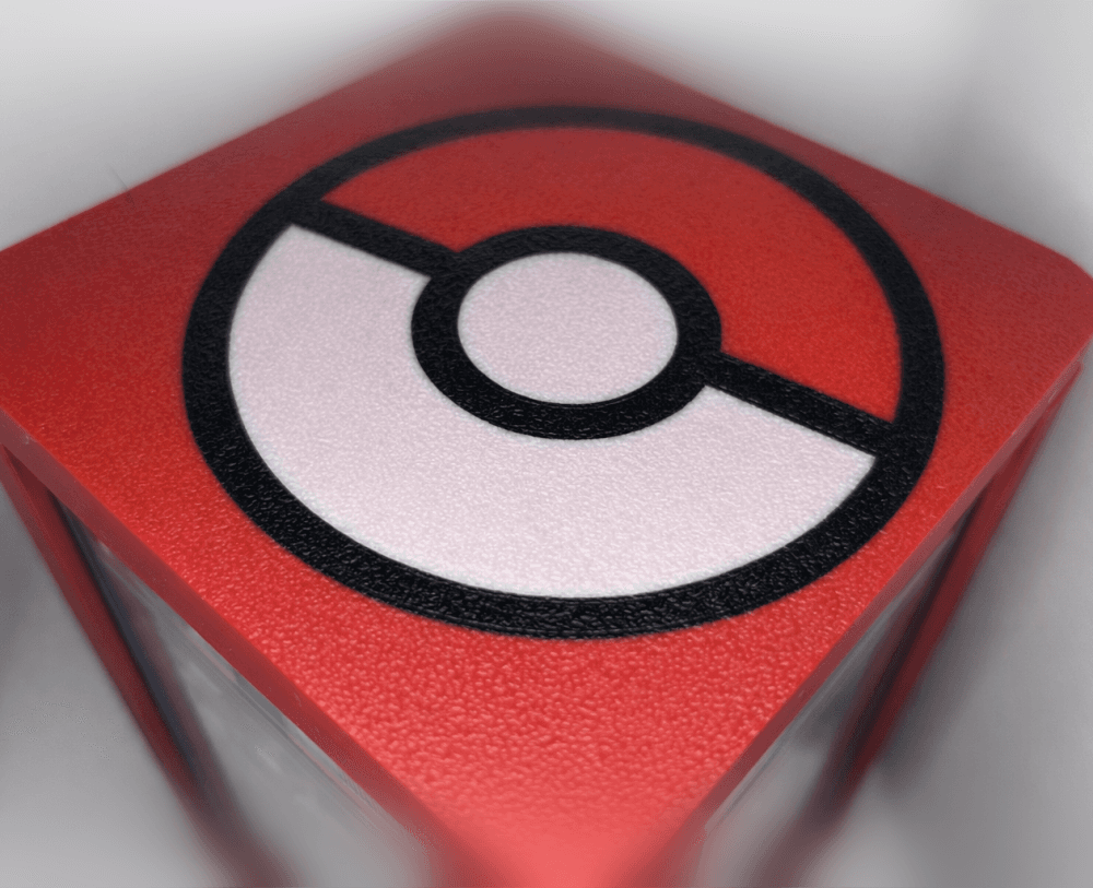 Pokeball Lid Pack - PSA Display Cube 3d model