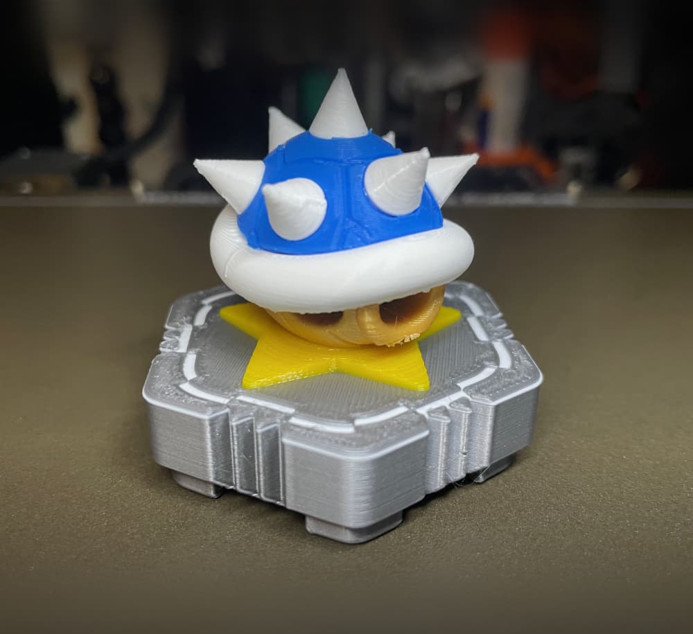 Hextraction Blue Shell Tile (Fancy) 3d model