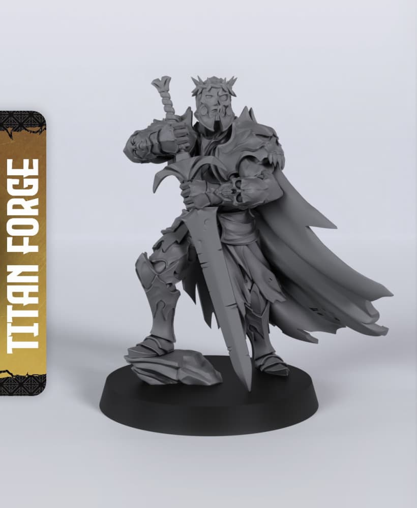 Death Knight Monster - With Free Dragon - 5e DnD Inspired for RPG and Wargamers 3d model