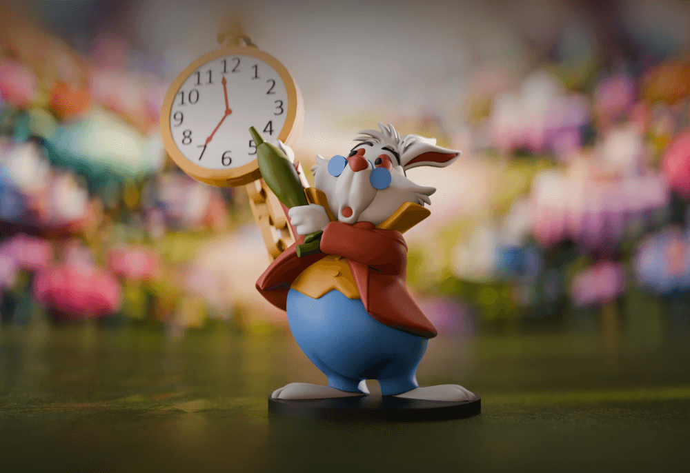 Alice in Wonderland White Rabbit Figurine 3d model
