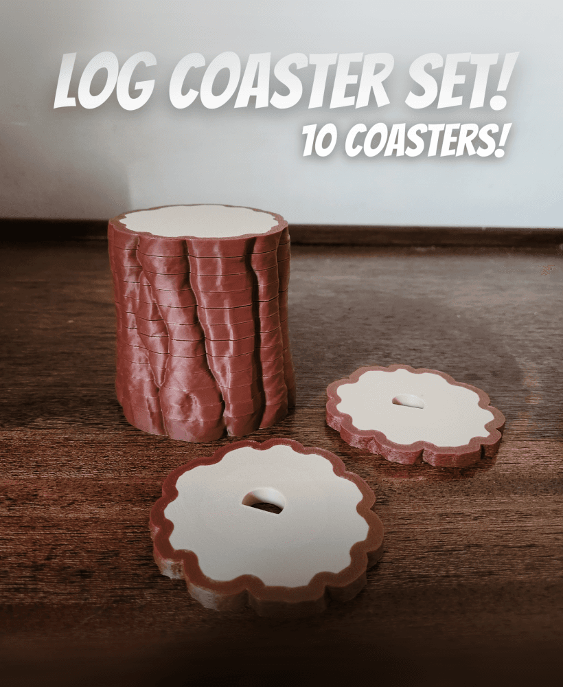 Log Coaster Set!!! 3d model