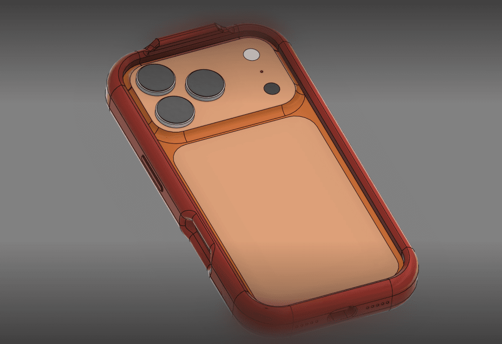 Iphone 17 Pro frame CASE LIP style protection case 3d model