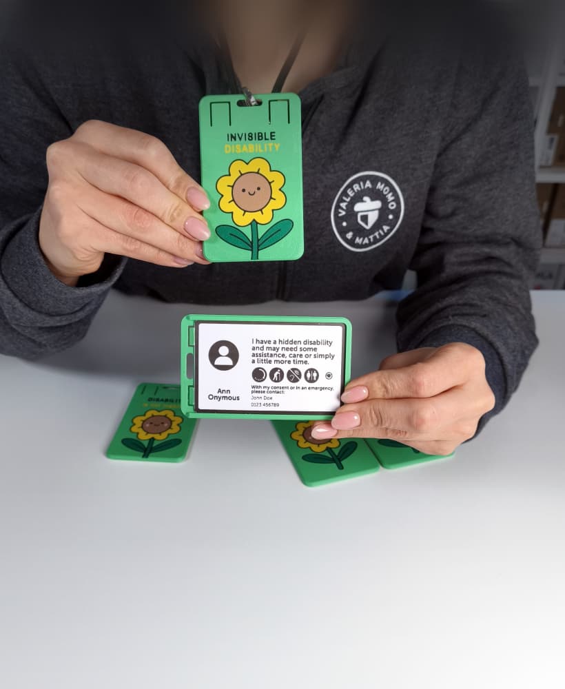 Sunflower Hidden Disability Badge / Card Holder 3d model