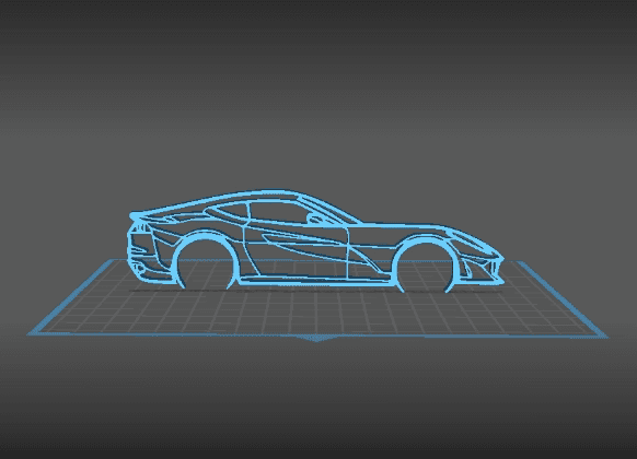 Ferrari - 812 Superfast Wall Art 3d model