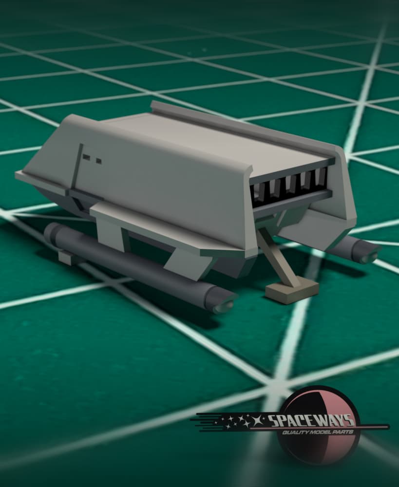 1/350 TOS Shuttlecraft with Landing Gear 3d model