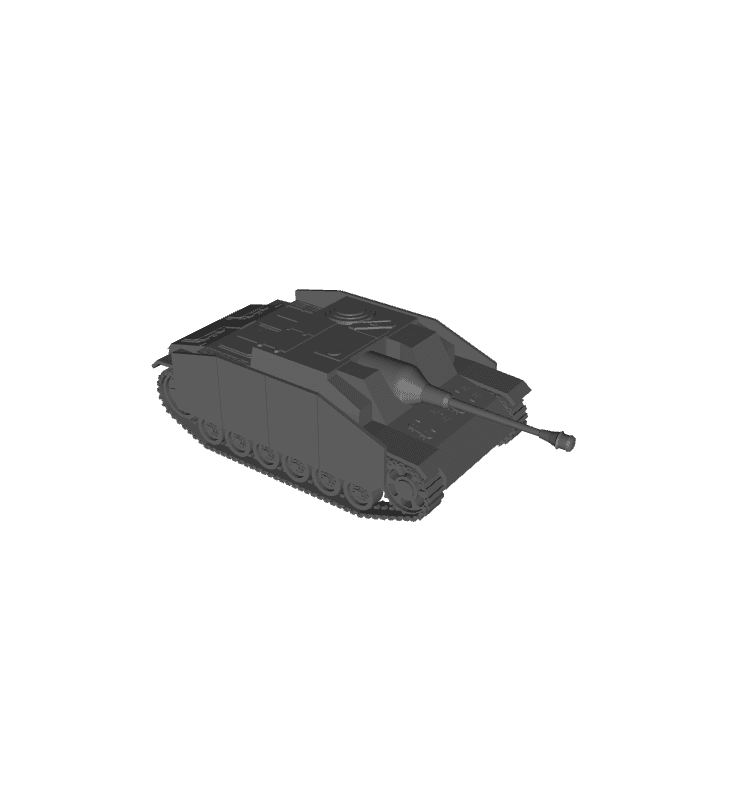 1/48 Scale German 7_5cm Sturmgeschutz 40 ausf G SdKfz 142-1.stl 3d model
