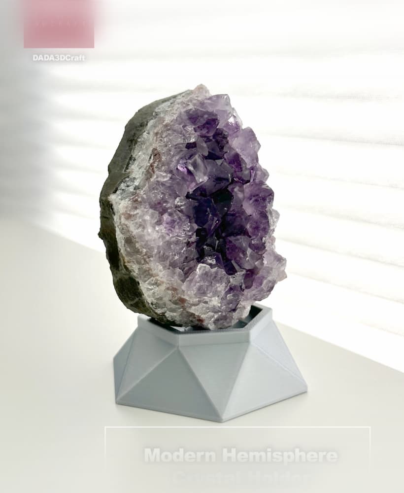 Modern Hemisphere Crystal Holder 3d model