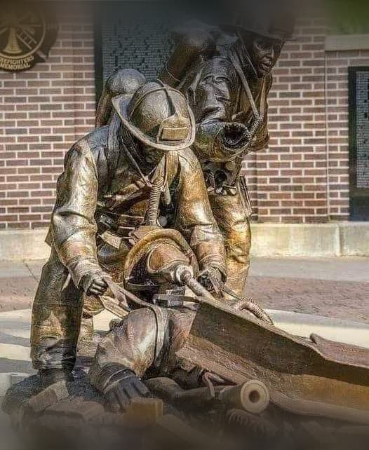 bronze+firefighter+statue+3d+model.stl 3d model