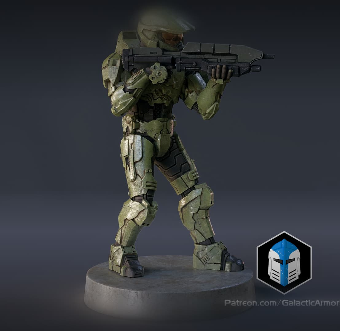Master Chief Miniature - Pose 2 3d model