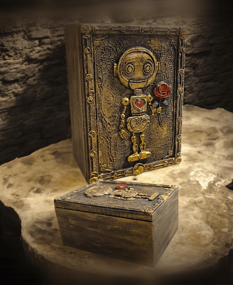 Steampunk Robot Box 3d model