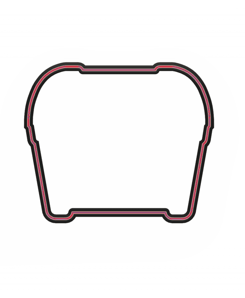 Treasure Chest Cookie Cutter STL File - 4 inches 3d model