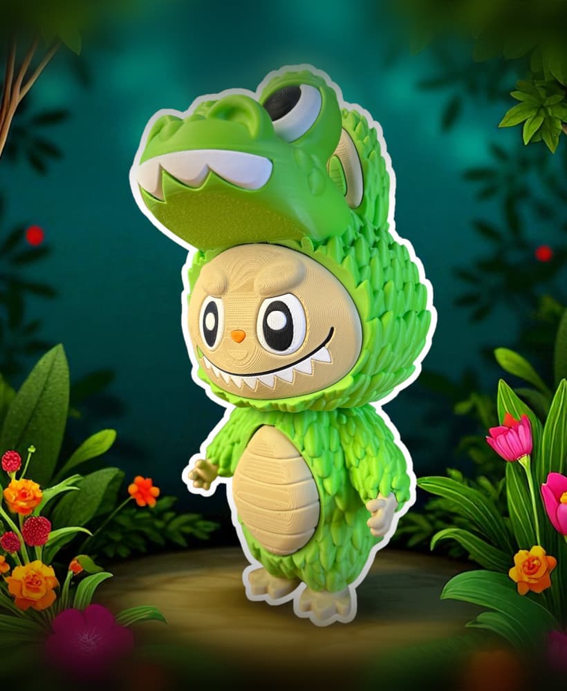 DIY Dino Labubu Doll - Inspired by Labubu - Fan Art 3d model