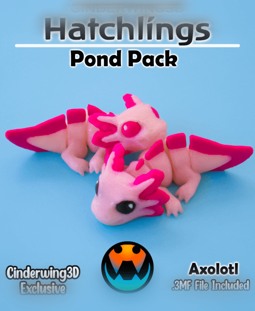 Axolotl - Hatchling 3d model