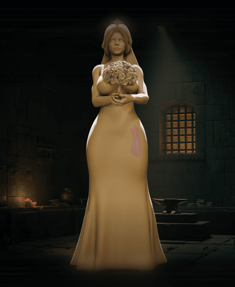 Sexy Bride v2 3d model