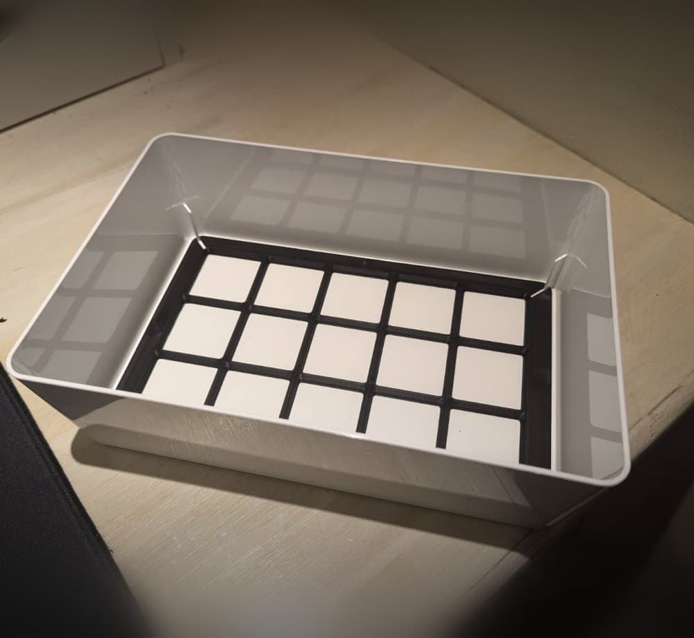Gridfinity 3x5 insert for IKEA KUGGIS 18x26cm 3d model