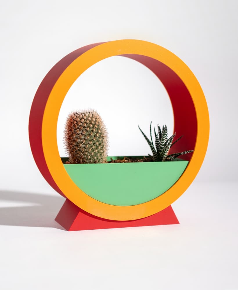 Circle Planter - Tabletop 3d model