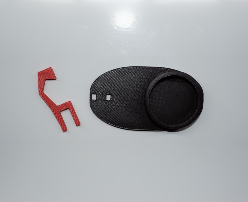 Citadel paint pot holder with lid hanger 3d model