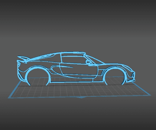 Lotus - Exige Wall Art 3d model